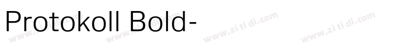 Protokoll Bold字体转换